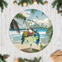 Wish You A Merry Martini Christmas Tree Skirt Cocktail Parrot-dise LT7 Casual Multicolor - Polynesian Pride