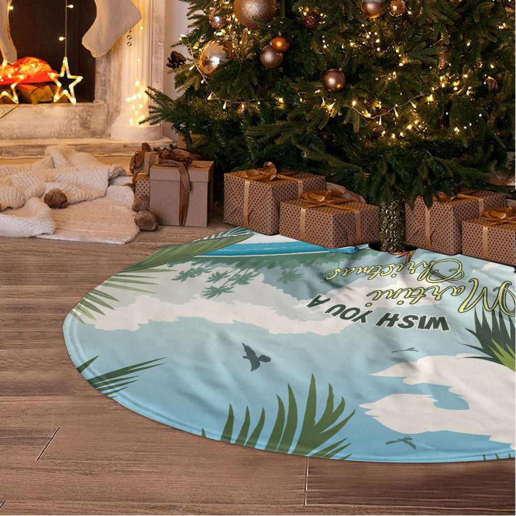 Wish You A Merry Martini Christmas Tree Skirt Cocktail Parrot-dise LT7 - Polynesian Pride