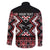 Personalised Taniko Motifs Aotearoa Family Matching Long Sleeve Bodycon Dress and Hawaiian Shirt Waitangi Kowhaiwhai Kiwi