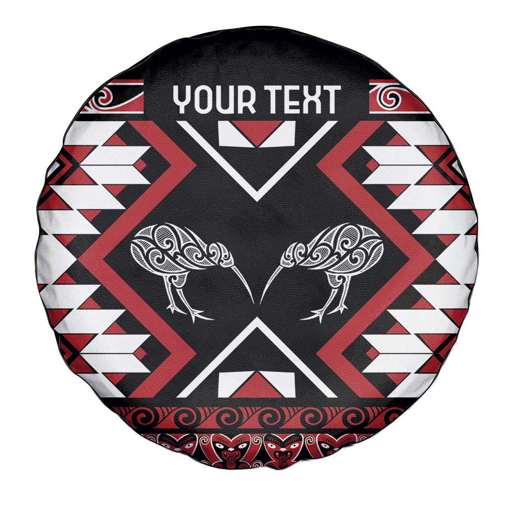 Personalised Taniko Motifs Aotearoa Spare Tire Cover Waitangi Kowhaiwhai Kiwi