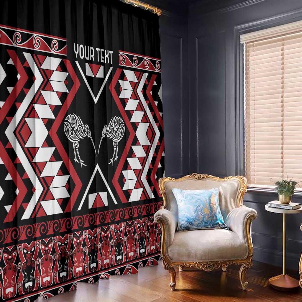 Personalised Taniko Motifs Aotearoa Window Curtain Waitangi Kowhaiwhai Kiwi