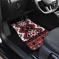 Personalised Aotearoa Waitangi Car Mats Taniko Motifs - Mania Gecko