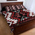 Personalised Aotearoa Waitangi Quilt Bed Set Taniko Motifs - Mania Gecko