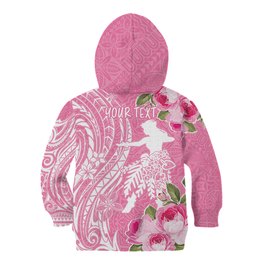 Personalised Hawaii Wahine Kid Hoodie Women's Day Maui Lokelani Roses LT7 - Polynesian Pride