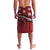 Personalized Tonga Ngatu Lavalava Iconic Red Manulua Motifs
