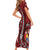 Personalized Tonga Ngatu Short Sleeve Bodycon Dress Iconic Red Manulua Motifs