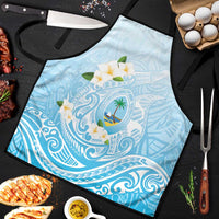 Guam Fishhook Mix Guasali Flowers Apron Dreaming Turquoise