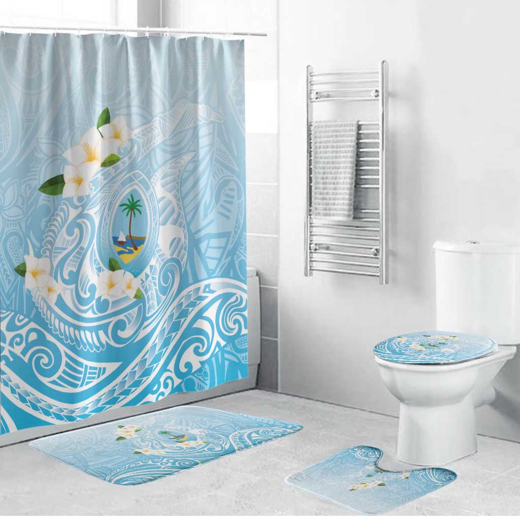 Guam Fishhook Mix Guasali Flowers Bathroom Set Dreaming Turquoise
