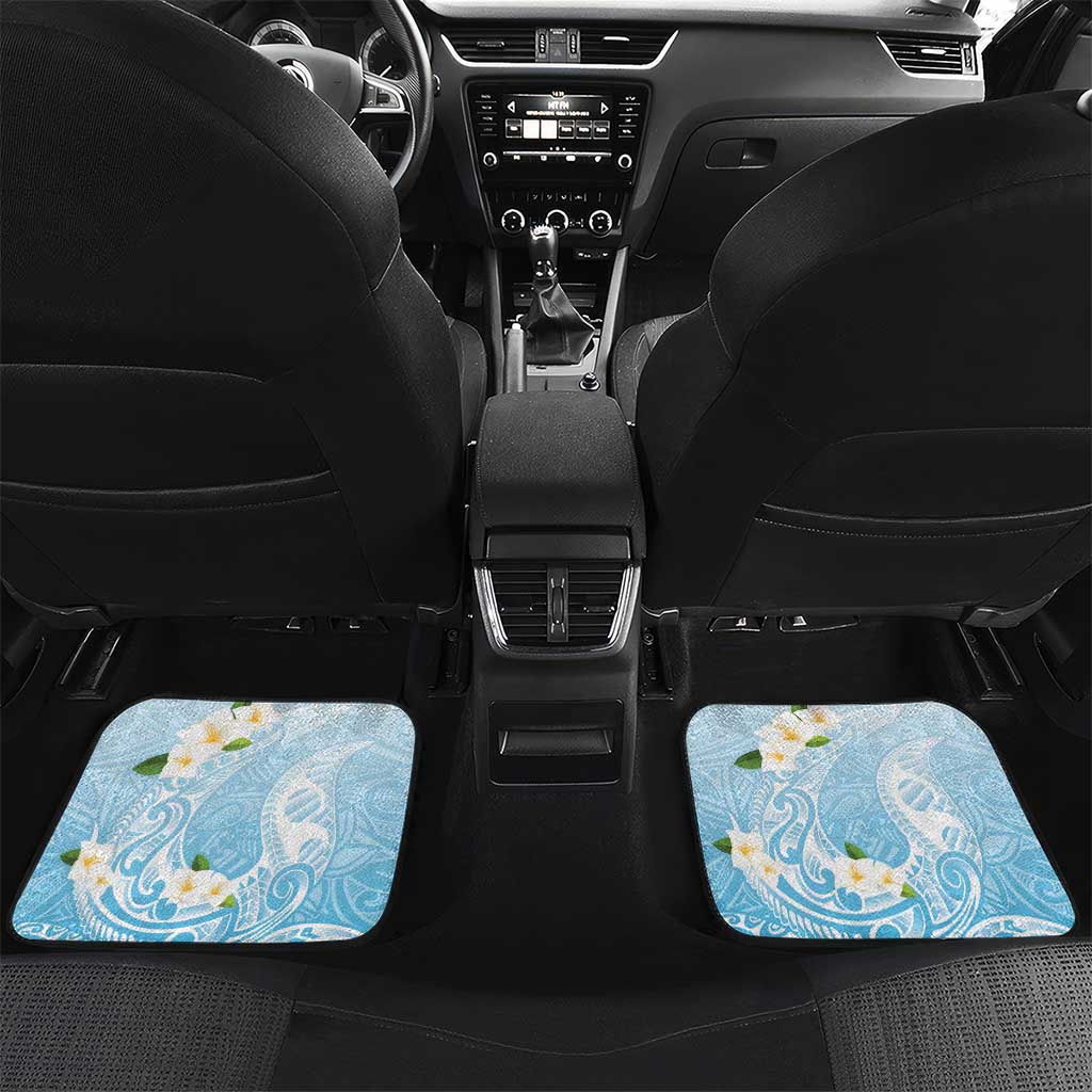 Guam Fishhook Mix Guasali Flowers Car Mats Dreaming Turquoise