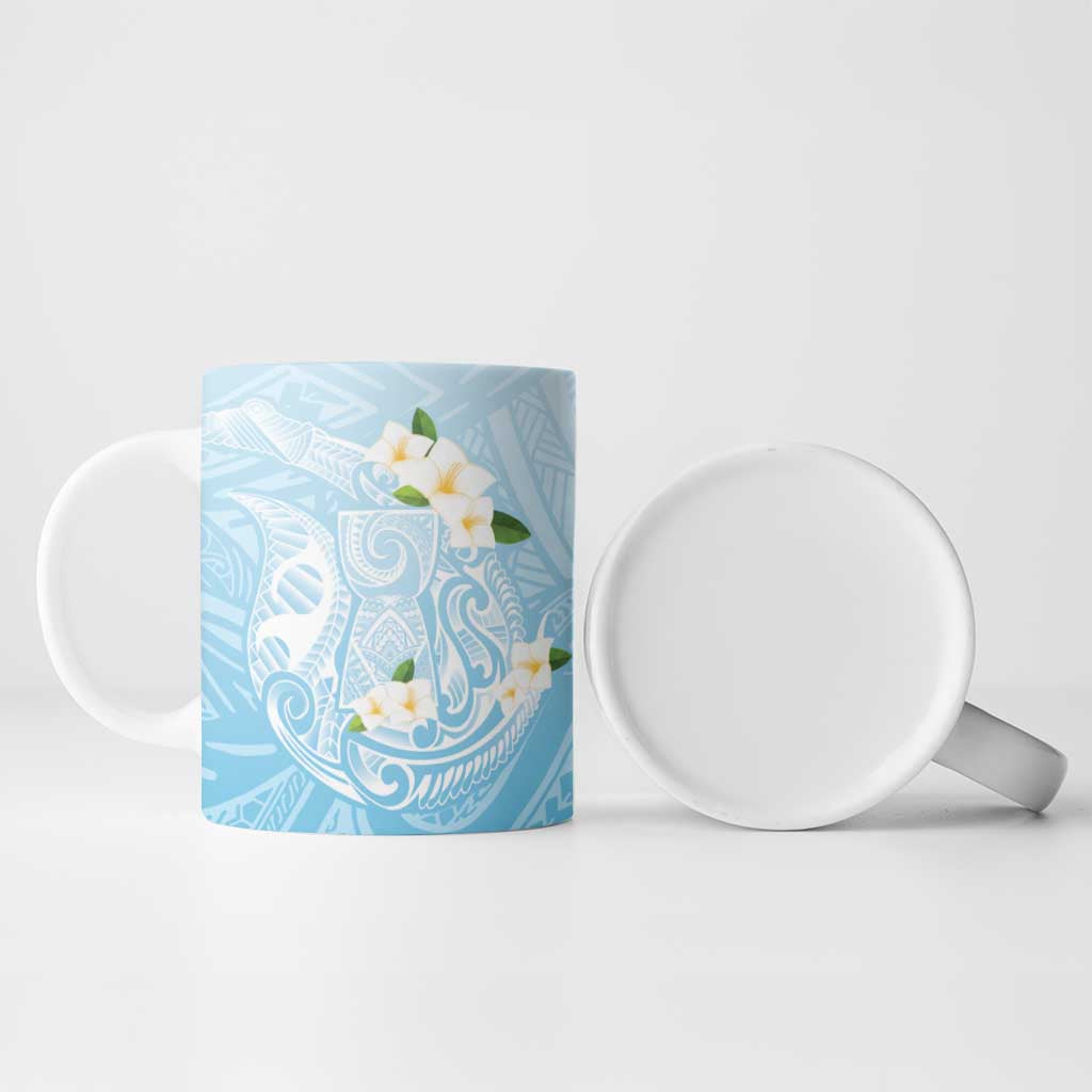 Guam Fishhook Mix Guasali Flowers Ceramic Mug Dreaming Turquoise