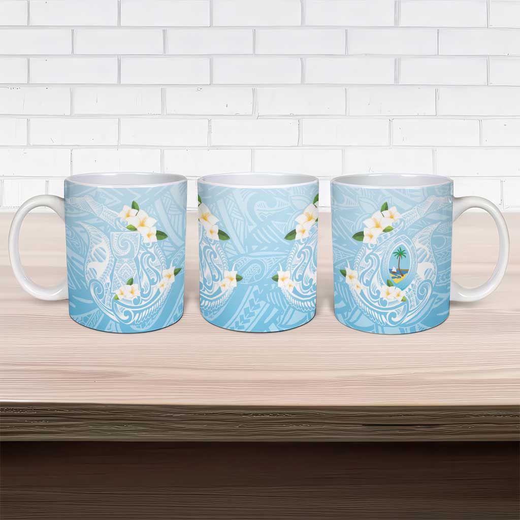 Guam Fishhook Mix Guasali Flowers Ceramic Mug Dreaming Turquoise