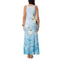 Guam Fishhook Mix Guasali Flowers Family Matching Tank Maxi Dress and Hawaiian Shirt Dreaming Turquoise LT7 - Polynesian Pride