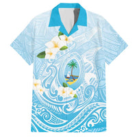Guam Fishhook Mix Guasali Flowers Hawaiian Shirt Dreaming Turquoise