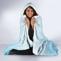 Guam Fishhook Mix Guasali Flowers Hooded Blanket Dreaming Turquoise