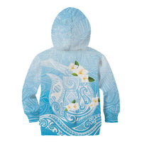 Guam Fishhook Mix Guasali Flowers Kid Hoodie Dreaming Turquoise