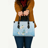 Guam Fishhook Mix Guasali Flowers Leather Bag Dreaming Turquoise