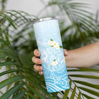 Guam Fishhook Mix Guasali Flowers Skinny Tumbler Dreaming Turquoise