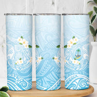 Guam Fishhook Mix Guasali Flowers Skinny Tumbler Dreaming Turquoise