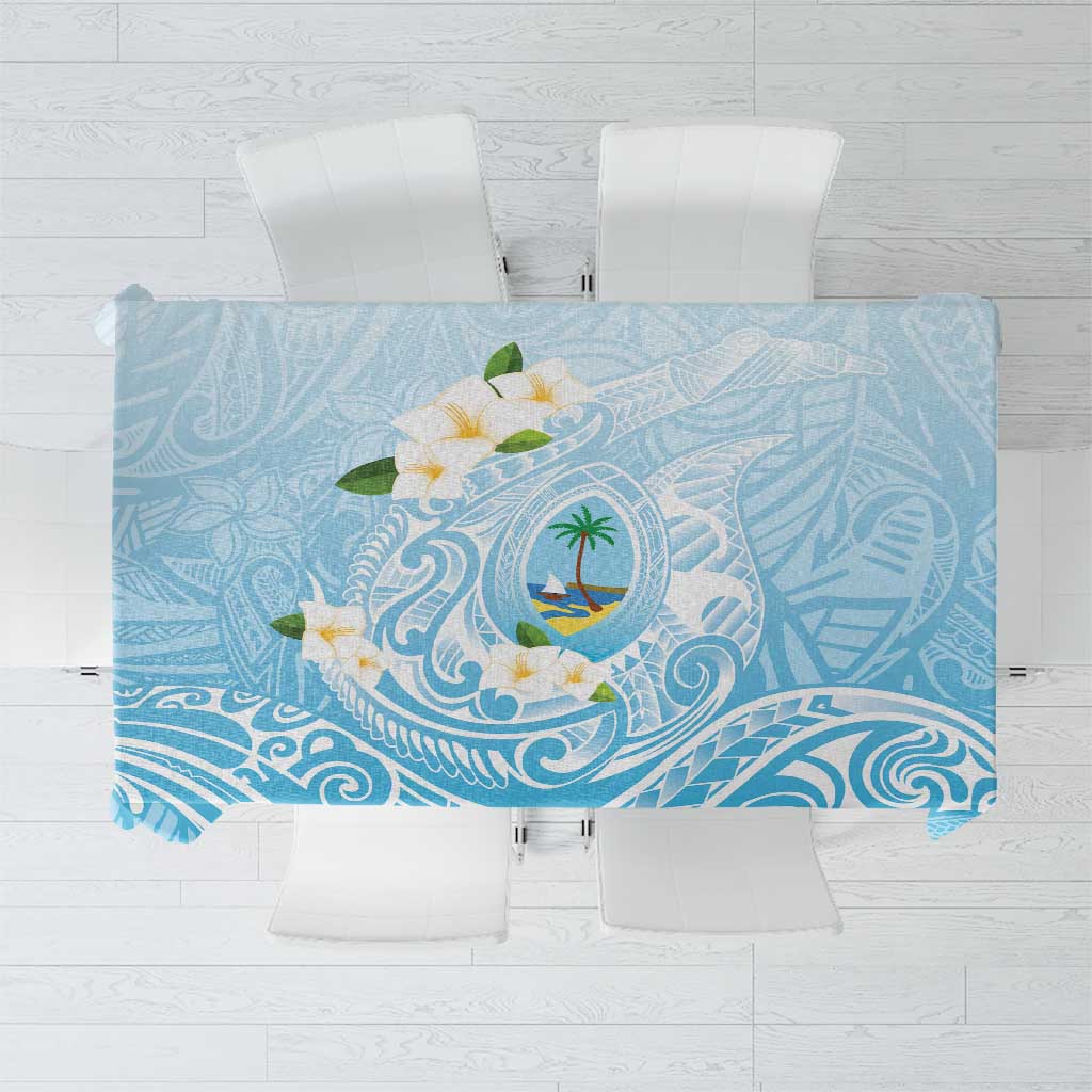 Guam Fishhook Mix Guasali Flowers Tablecloth Dreaming Turquoise