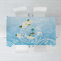 Guam Fishhook Mix Guasali Flowers Tablecloth Dreaming Turquoise