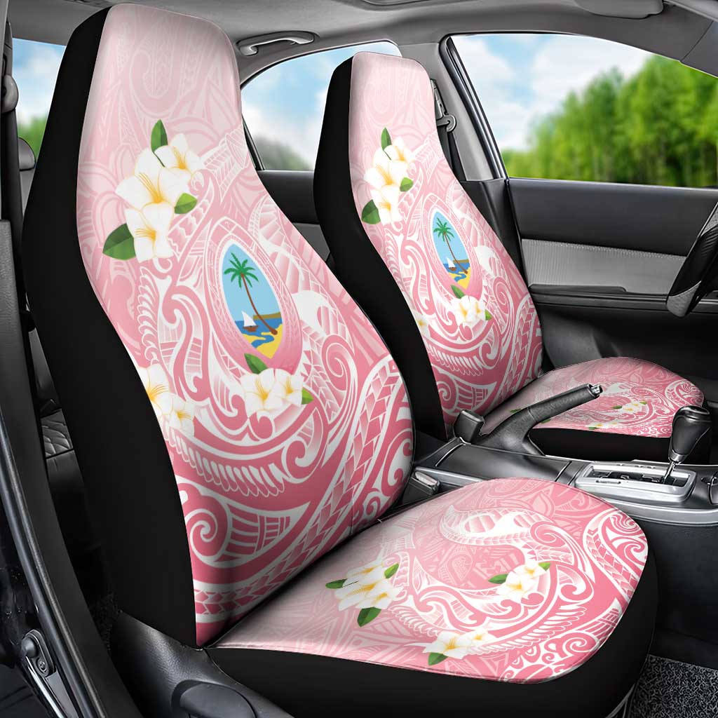 Guam Fishhook Mix Guasali Flowers Car Seat Cover Dreaming Coral