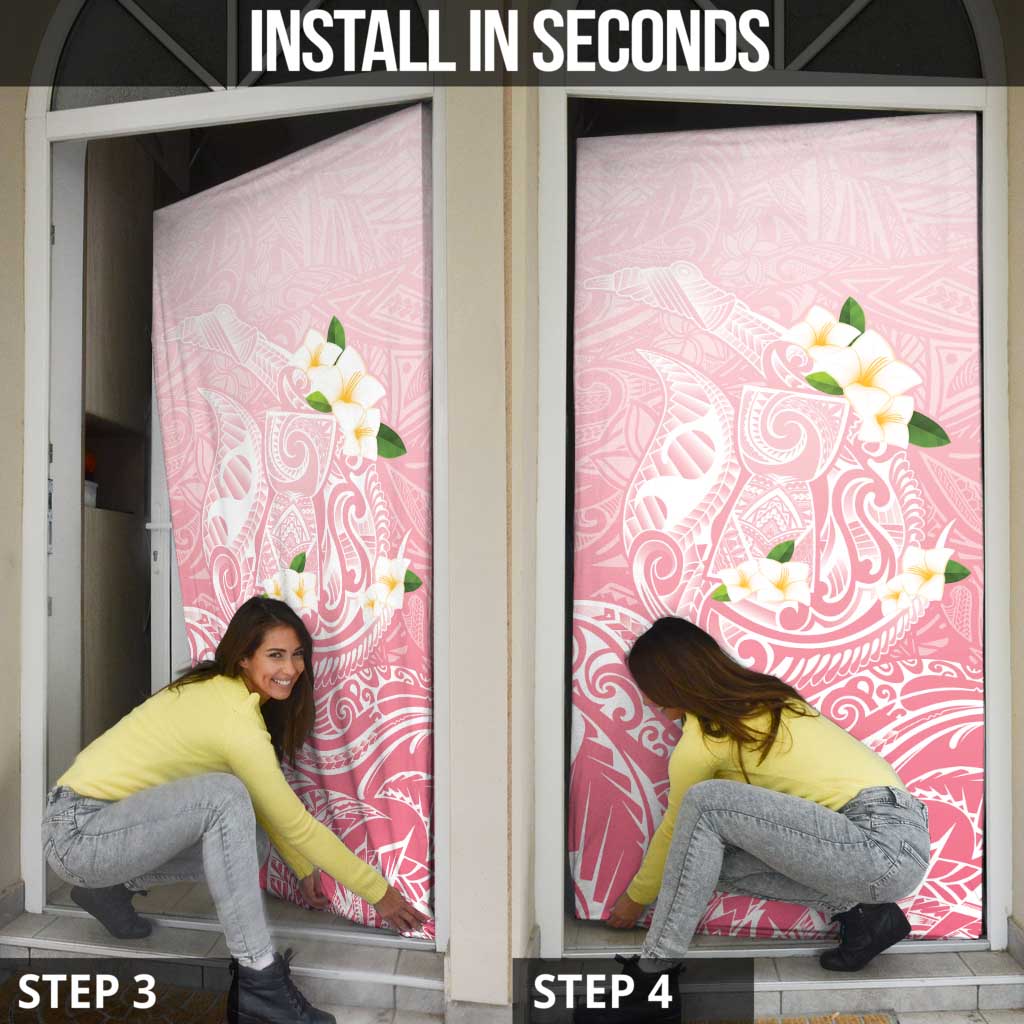 Guam Fishhook Mix Guasali Flowers Door Cover Dreaming Coral