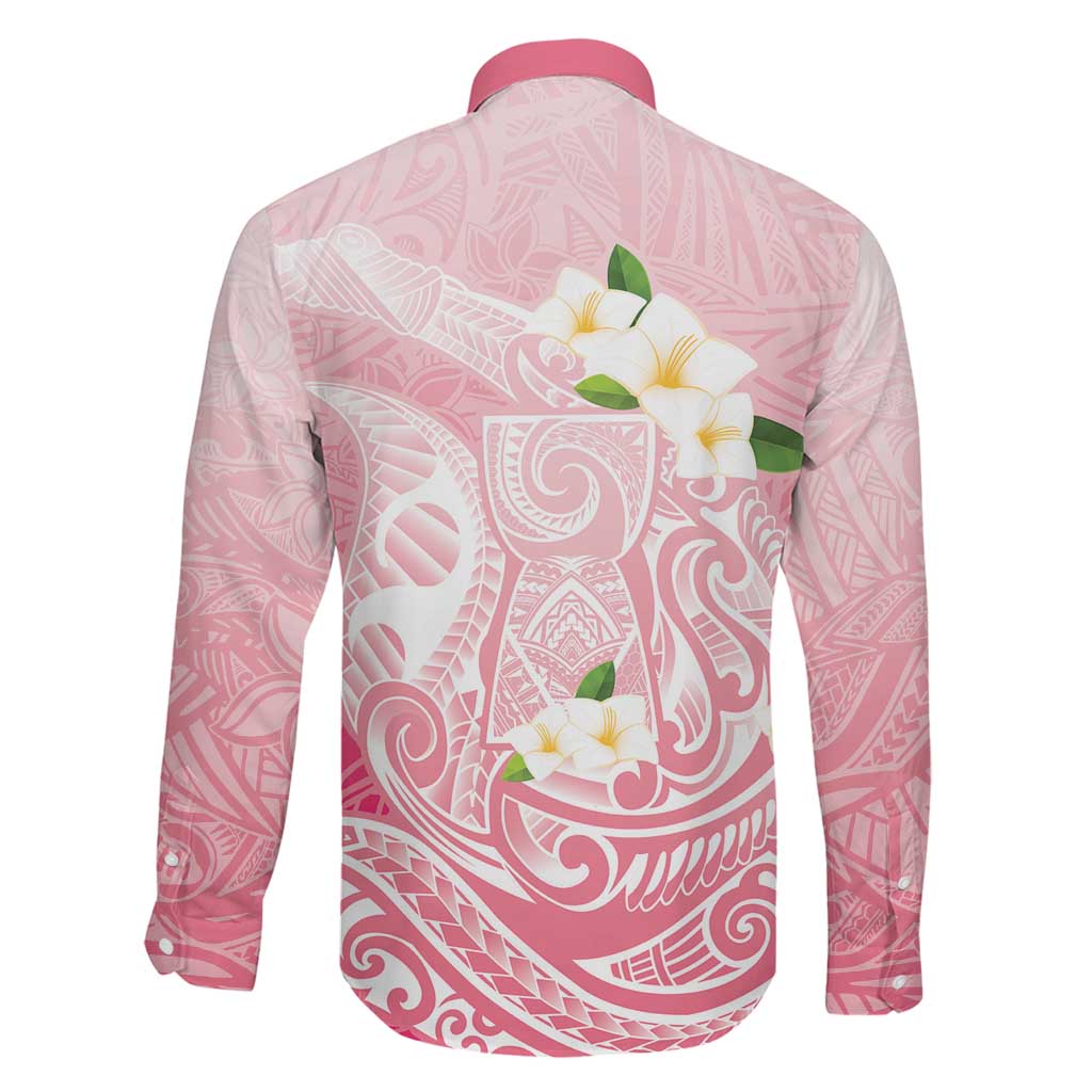 Guam Fishhook Mix Guasali Flowers Family Matching Long Sleeve Bodycon Dress and Hawaiian Shirt Dreaming Coral LT7 - Polynesian Pride