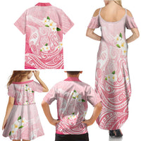 Guam Fishhook Mix Guasali Flowers Family Matching Summer Maxi Dress and Hawaiian Shirt Dreaming Coral LT7 - Polynesian Pride