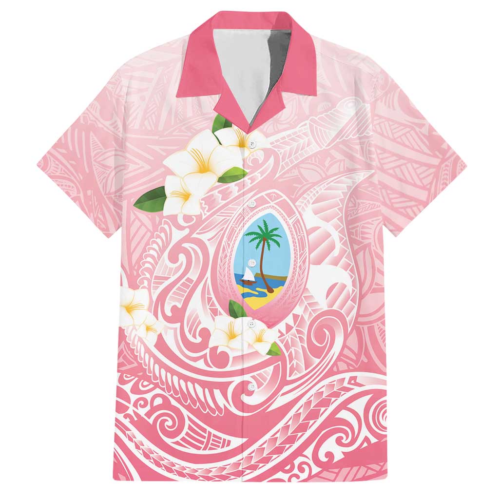 Guam Fishhook Mix Guasali Flowers Hawaiian Shirt Dreaming Coral