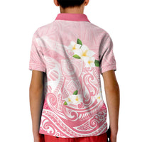 Guam Fishhook Mix Guasali Flowers Kid Polo Shirt Dreaming Coral