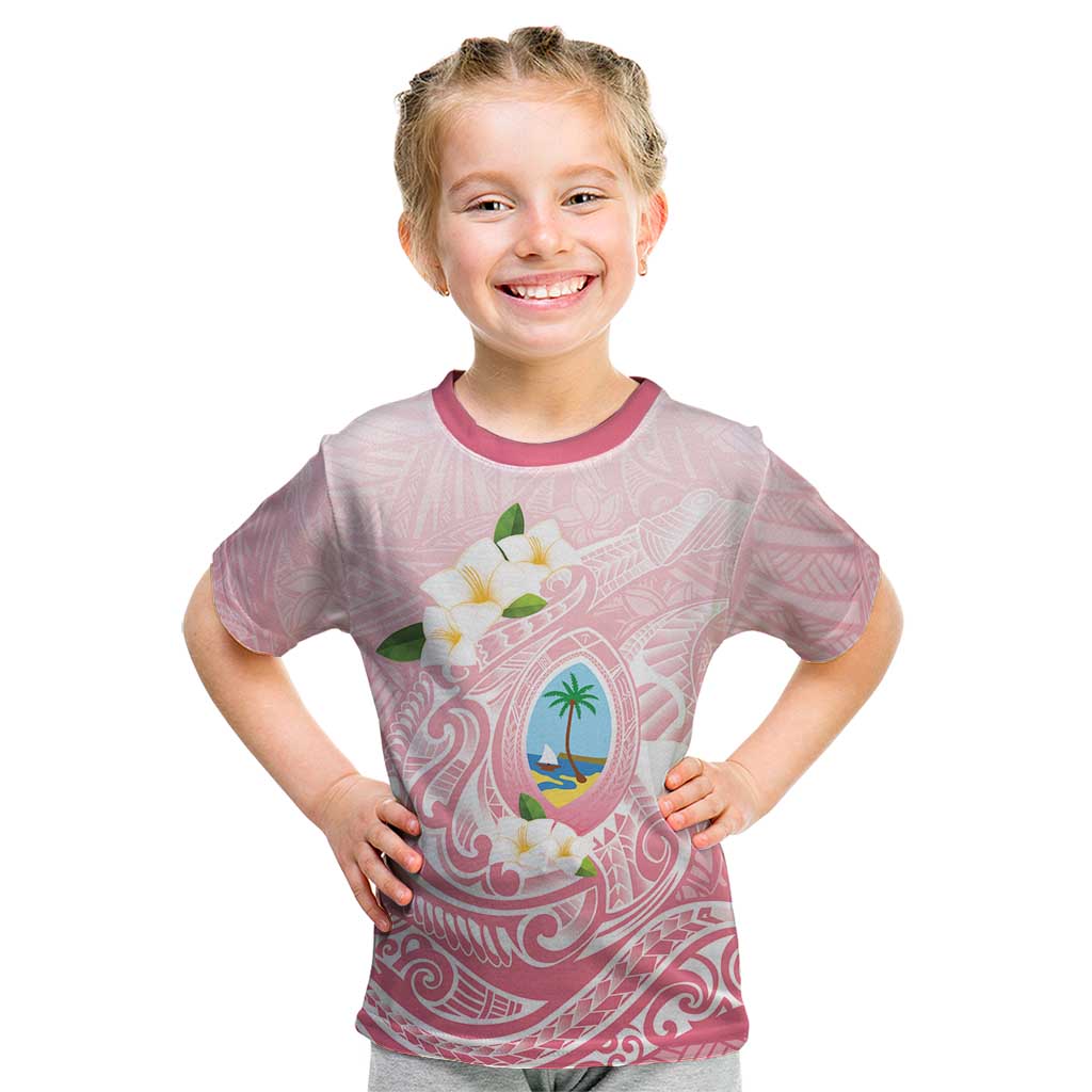 Guam Fishhook Mix Guasali Flowers Kid T Shirt Dreaming Coral