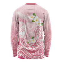 Guam Fishhook Mix Guasali Flowers Long Sleeve Shirt Dreaming Coral