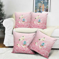 Guam Fishhook Mix Guasali Flowers Pillow Cover Dreaming Coral
