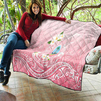 Guam Fishhook Mix Guasali Flowers Quilt Dreaming Coral