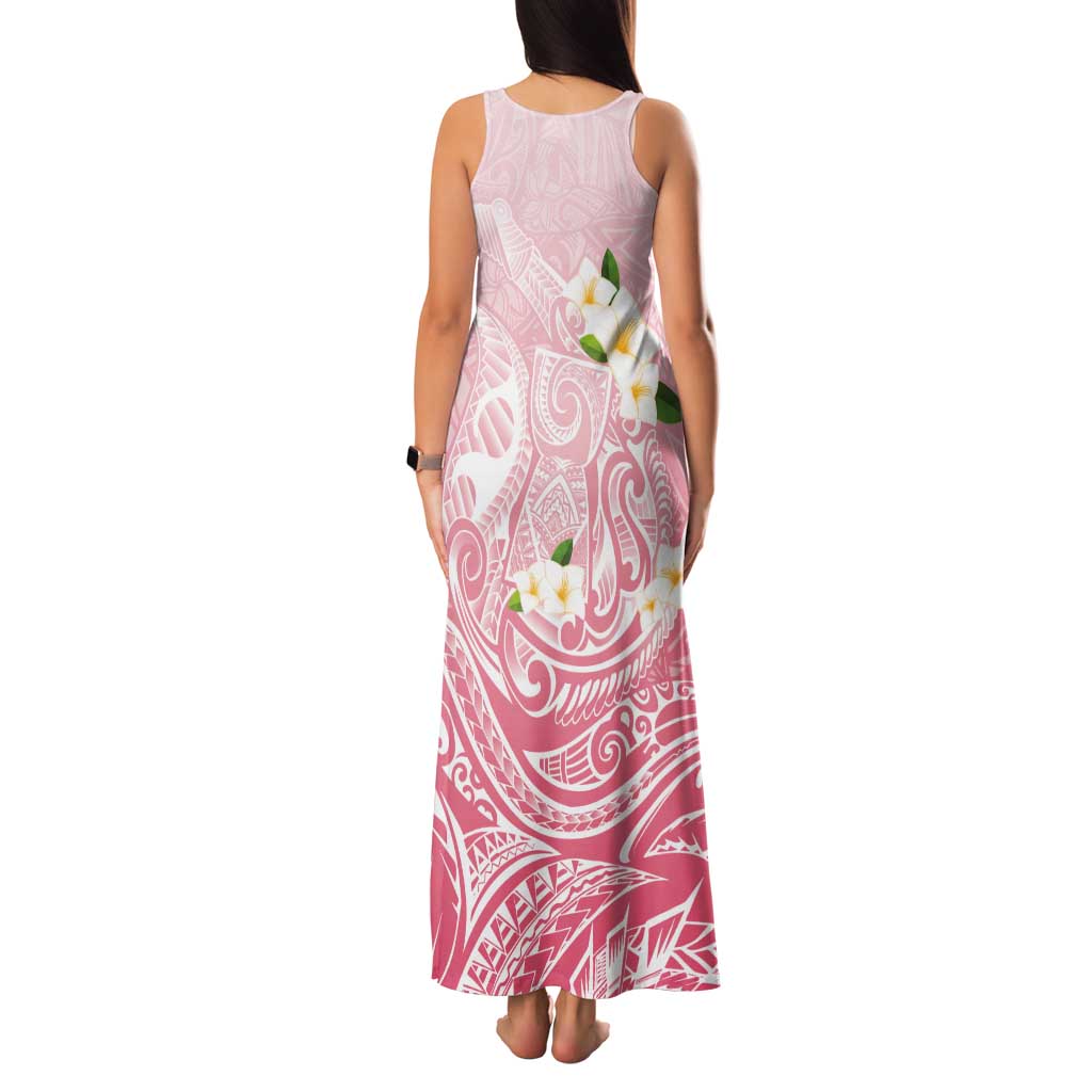 Guam Fishhook Mix Guasali Flowers Tank Maxi Dress Dreaming Coral