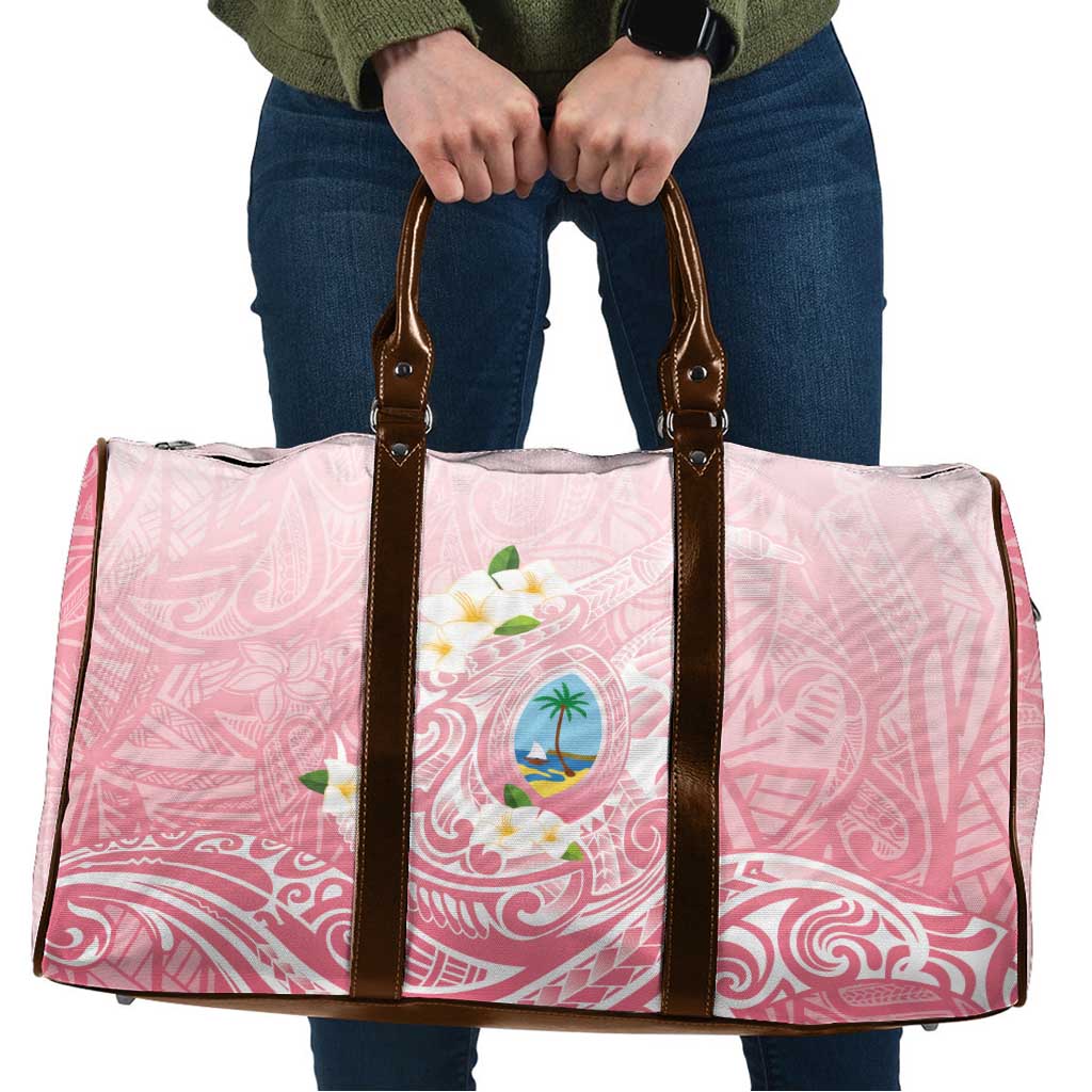 Guam Fishhook Mix Guasali Flowers Travel Bag Dreaming Coral