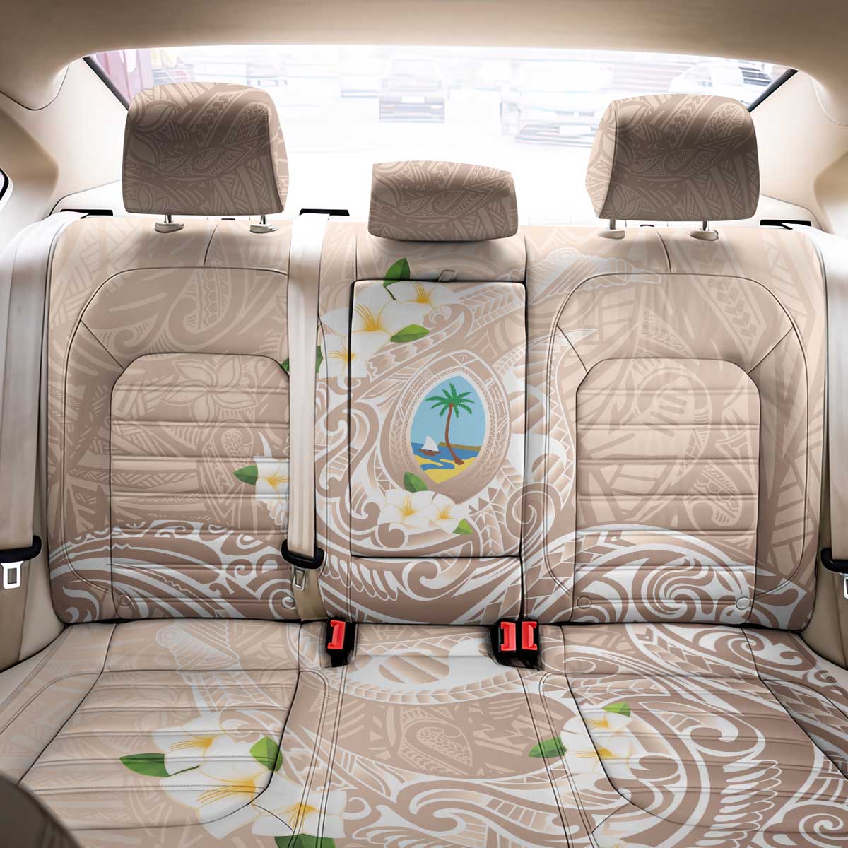 Guam Fishhook Mix Guasali Flowers Back Car Seat Cover Dreaming Hazel