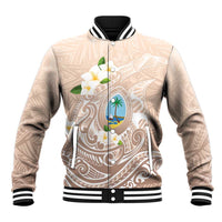Guam Fishhook Mix Guasali Flowers Baseball Jacket Dreaming Hazel