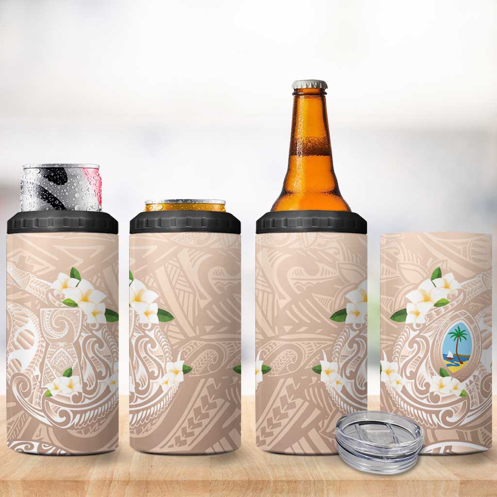 Guam Fishhook Mix Guasali Flowers 4 in 1 Can Cooler Tumbler Dreaming Hazel
