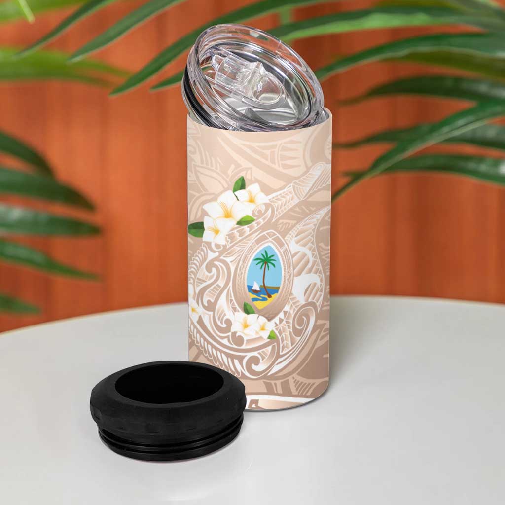Guam Fishhook Mix Guasali Flowers 4 in 1 Can Cooler Tumbler Dreaming Hazel