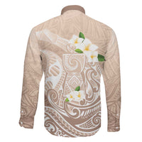Guam Fishhook Mix Guasali Flowers Family Matching Long Sleeve Bodycon Dress and Hawaiian Shirt Dreaming Hazel LT7 - Polynesian Pride