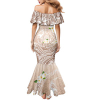 Guam Fishhook Mix Guasali Flowers Family Matching Mermaid Dress and Hawaiian Shirt Dreaming Hazel LT7 - Polynesian Pride