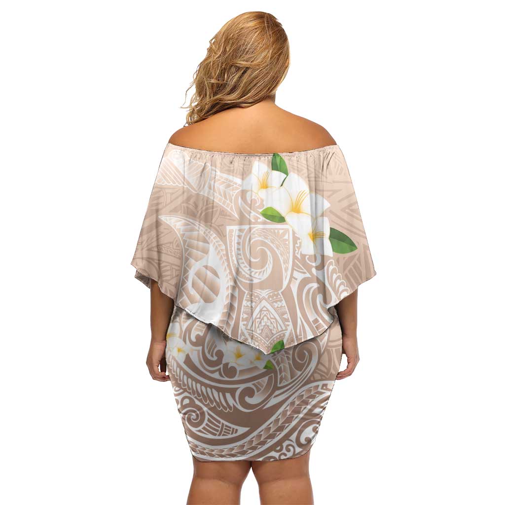 Guam Fishhook Mix Guasali Flowers Family Matching Off Shoulder Short Dress and Hawaiian Shirt Dreaming Hazel LT7 - Polynesian Pride