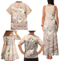 Guam Fishhook Mix Guasali Flowers Family Matching Tank Maxi Dress and Hawaiian Shirt Dreaming Hazel LT7 - Polynesian Pride