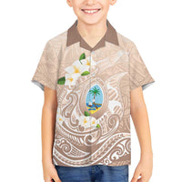 Guam Fishhook Mix Guasali Flowers Kid Hawaiian Shirt Dreaming Hazel