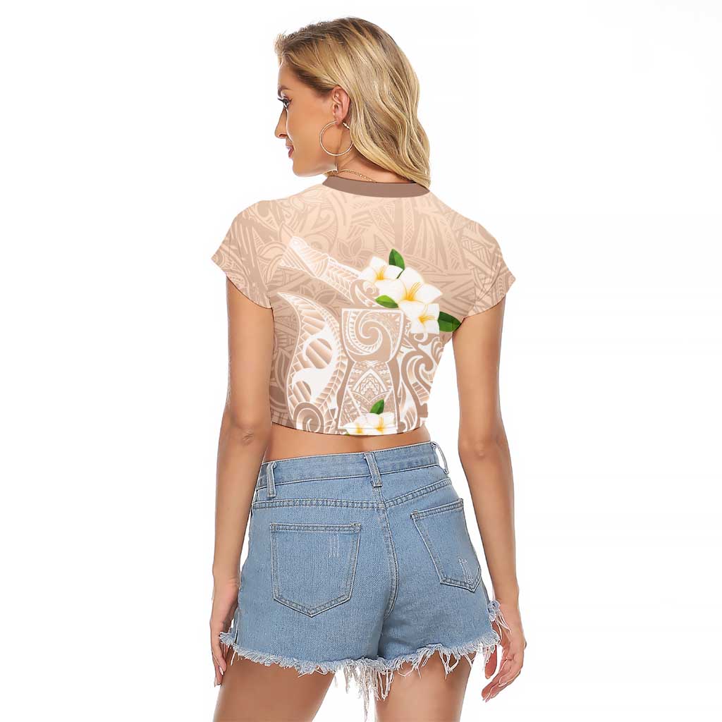 Guam Fishhook Mix Guasali Flowers Raglan Cropped T Shirt Dreaming Hazel