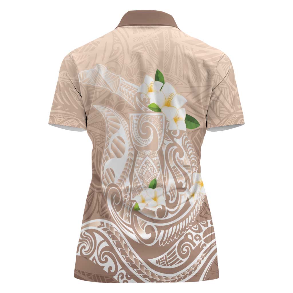 Guam Fishhook Mix Guasali Flowers Women Polo Shirt Dreaming Hazel