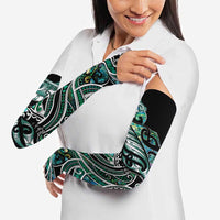 Maori Matariki - Manaia Arm Sleeves Emerald Paua Shell