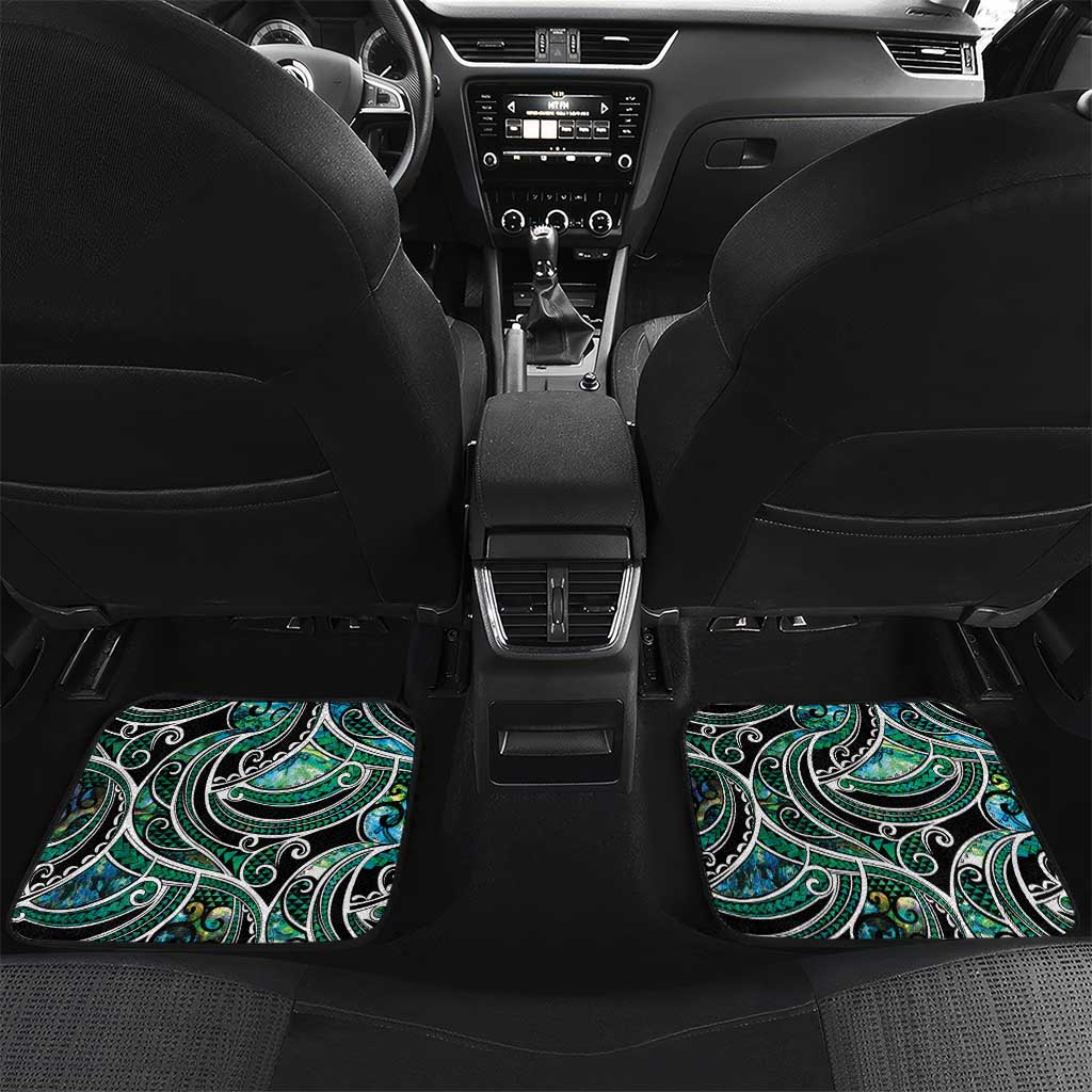 Maori Matariki - Manaia Car Mats Emerald Paua Shell