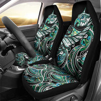 Maori Matariki - Manaia Car Seat Cover Emerald Paua Shell